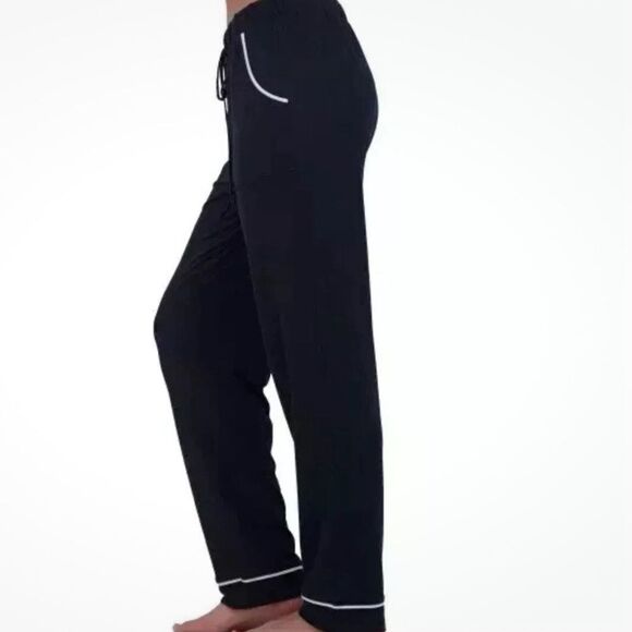 Lucky Brand Women's 2-Pack Lounge Pants, Black/Pink Dot, Size M, NWT - Picture 3 of 7